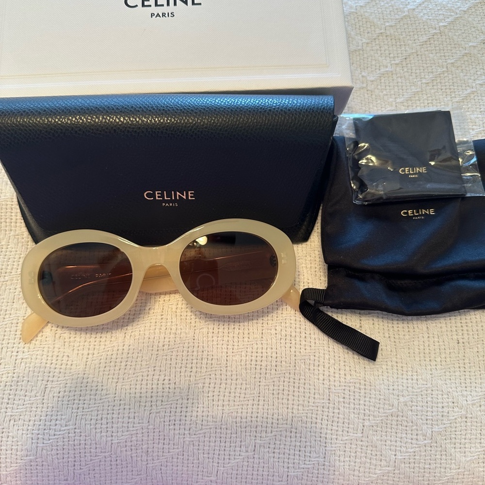 Celine Cream Sunglasses